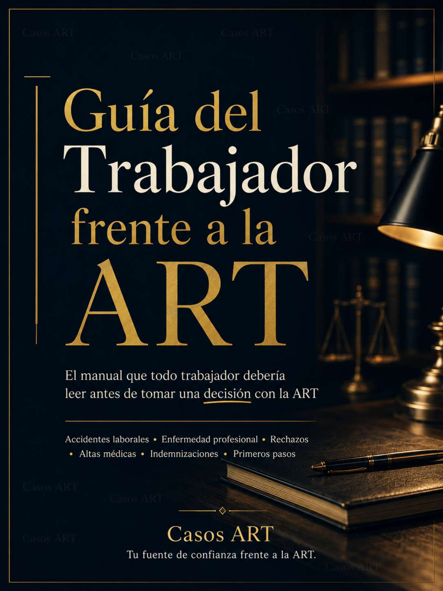 Portada de la Guía del Trabajador frente a la ART